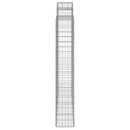 vidaXL 11 db íves horganyzott vas gabion kosár 200x50x180/200 cm