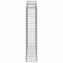vidaXL 7 db íves horganyzott vas gabion kosár 200x50x200/220 cm