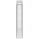 vidaXL 5 db íves horganyzott vas gabion kosár 200x50x220/240 cm