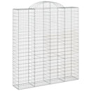 vidaXL 18 db íves horganyzott vas gabion kosár 200x50x220/240 cm
