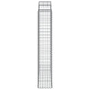 vidaXL 20 db íves horganyzott vas gabion kosár 200x50x220/240 cm