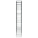 vidaXL 25 db íves horganyzott vas gabion kosár 200x50x220/240 cm