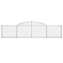 vidaXL 3 db íves horganyzott vas gabion kosár 300x30x60/80 cm