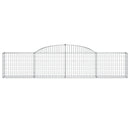 vidaXL 20 db íves horganyzott vas gabion kosár 300x30x60/80 cm