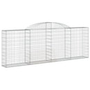 vidaXL 17 db íves horganyzott vas gabion kosár 300 x 30 x 100/120 cm