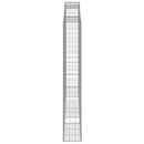 vidaXL 4 db íves horganyzott vas gabion kosár 300x30x200/220 cm