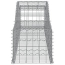 vidaXL 7 db íves horganyzott vas gabion kosár 300x50x40/60 cm