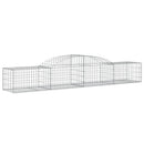 vidaXL 17 db íves horganyzott vas gabion kosár 300x50x40/60 cm