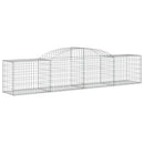 vidaXL 13 db íves horganyzott vas gabion kosár 300x50x60/80 cm