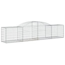 vidaXL 25 db íves horganyzott vas gabion kosár 300x50x60/80 cm