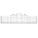 vidaXL 30 db íves horganyzott vas gabion kosár 300x50x60/80 cm