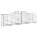 vidaXL 13 db íves horganyzott vas gabion kosár 300x50x80/100 cm