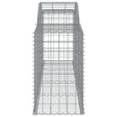 vidaXL 13 db íves horganyzott vas gabion kosár 300x50x80/100 cm
