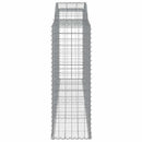 vidaXL 13 db íves horganyzott vas gabion kosár 300x50x140/160 cm
