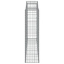 vidaXL 3 db íves horganyzott vas gabion kosár 300x50x180/200 cm