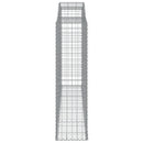 vidaXL 5 db íves horganyzott vas gabion kosár 300x50x180/200 cm