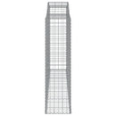 vidaXL 13 db íves horganyzott vas gabion kosár 300x50x180/200 cm
