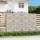 vidaXL 9 db íves horganyzott vas gabion kosár 300x50x200/220 cm