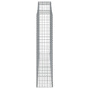 vidaXL 12 db íves horganyzott vas gabion kosár 300x50x220/240 cm