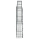 vidaXL 5 db íves horganyzott vas gabion kosár 400x30x140/160 cm