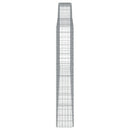 vidaXL 3 db íves horganyzott vas gabion kosár 200x30x180/200 cm