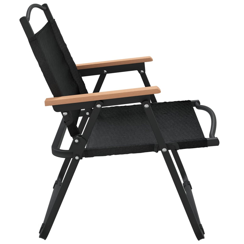 vidaXL 2 db fekete oxford szövet camping szék 54 x 43 x 59 cm