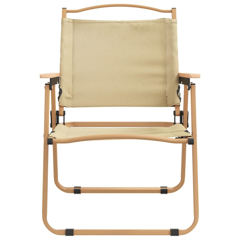 vidaXL 2 db bézs oxford szövet camping szék 54 x 55 x 78 cm