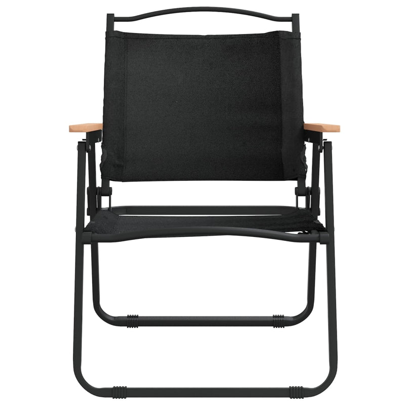 vidaXL 2 db fekete oxford szövet camping szék 54 x 55 x 78 cm