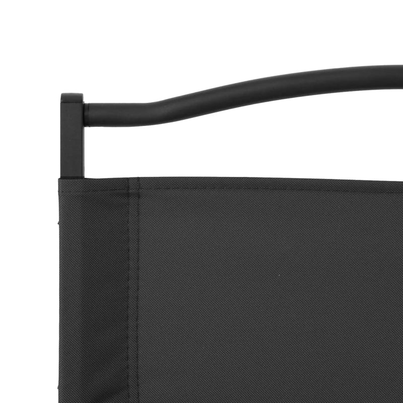 vidaXL 2 db fekete oxford szövet camping szék 54 x 55 x 78 cm