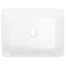 vidaXL fehér téglalap alakú kerámia mosdókagyló 48x37x13 cm