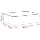 vidaXL fehér téglalap alakú kerámia mosdókagyló 48x37x13 cm