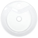 vidaXL fehér kerek kerámia mosdókagyló 40x14,5 cm