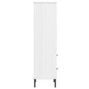 vidaXL OSLO fehér tömör fa könyvszekrény 2 fiókkal 60 x 35 x 128,5 cm