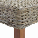 vidaXL pad Természetes 160 x 35 x 45 cm Tömör Mangófát