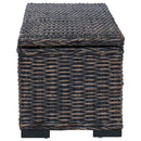 vidaXL Tároló Doboz tárolóval Fekete 110 x 35 x 45 cm