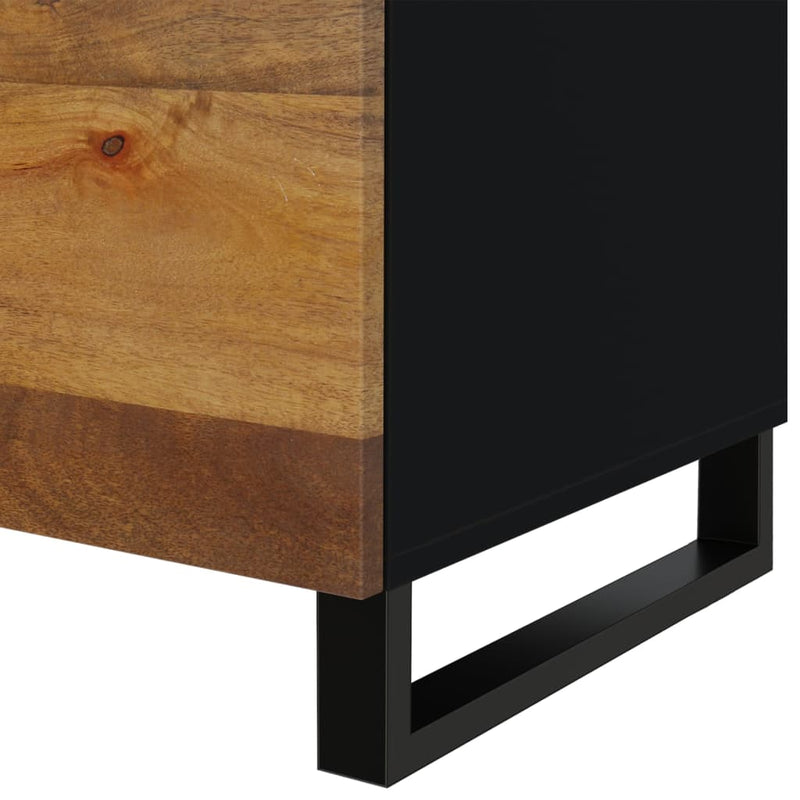 vidaXL tömör mangófa és szerelt fa dohányzóasztal 80 x 50 x 40 cm