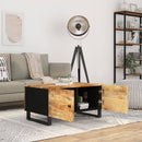vidaXL tömör mangófa és szerelt fa dohányzóasztal 80 x 50 x 40 cm