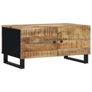 vidaXL tömör mangófa és szerelt fa dohányzóasztal 80 x 50 x 40 cm