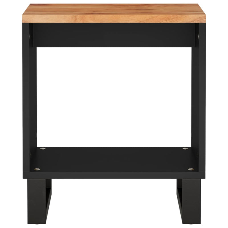 vidaXL tömör akácfa és szerelt fa dohányzóasztal 40 x 31 x 46 cm