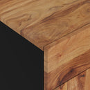 vidaXL tömör akácfa és szerelt fa éjjeliszekrény 50 x 33 x 60 cm