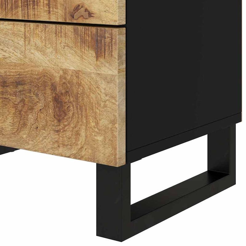 vidaXL tömör mangófa és szerelt fa éjjeliszekrény 50 x 33 x 62 cm