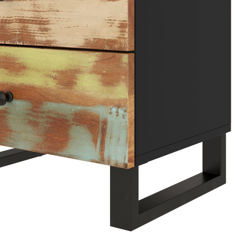 vidaXL tömör újrahasznosított és szerelt fa éjjeliszekrény 50x33x62 cm