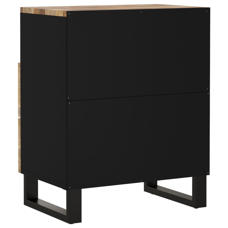 vidaXL tömör mangófa és szerelt fa éjjeliszekrény 50 x 33 x 62 cm