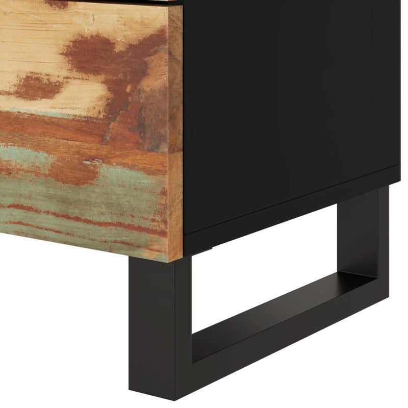 vidaXL tömör újrahasznosított és szerelt fa éjjeliszekrény 50x33x62 cm