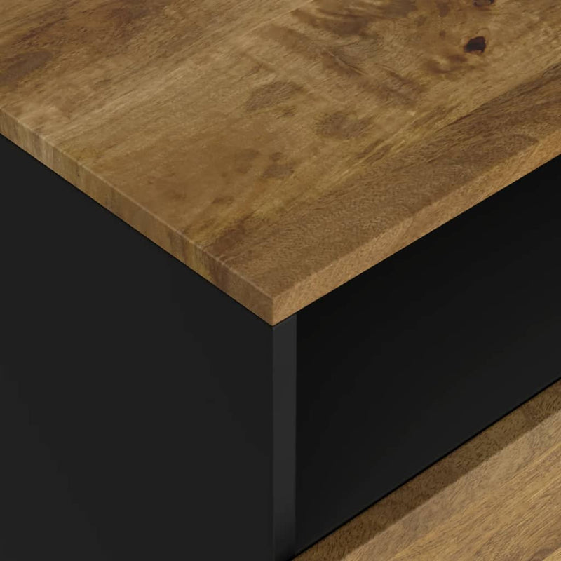 vidaXL tömör mangófa és szerelt fa éjjeliszekrény 50 x 33 x 62 cm