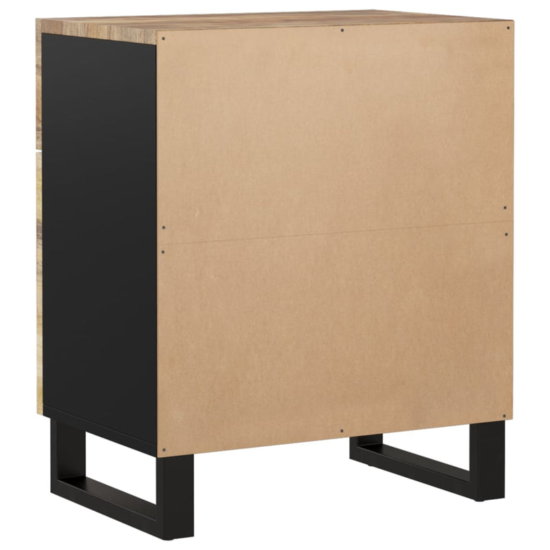 vidaXL tömör mangófa és szerelt fa éjjeliszekrény 50 x 33 x 60 cm