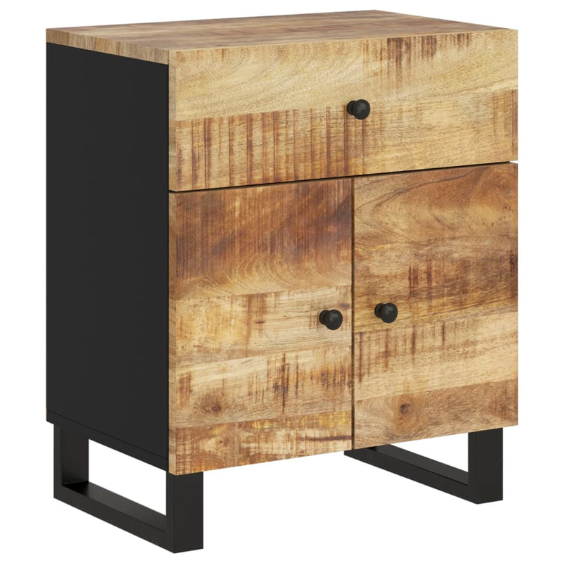 vidaXL tömör mangófa és szerelt fa éjjeliszekrény 50 x 33 x 60 cm