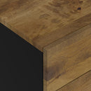 vidaXL tömör mangófa és szerelt fa éjjeliszekrény 50 x 33 x 60 cm