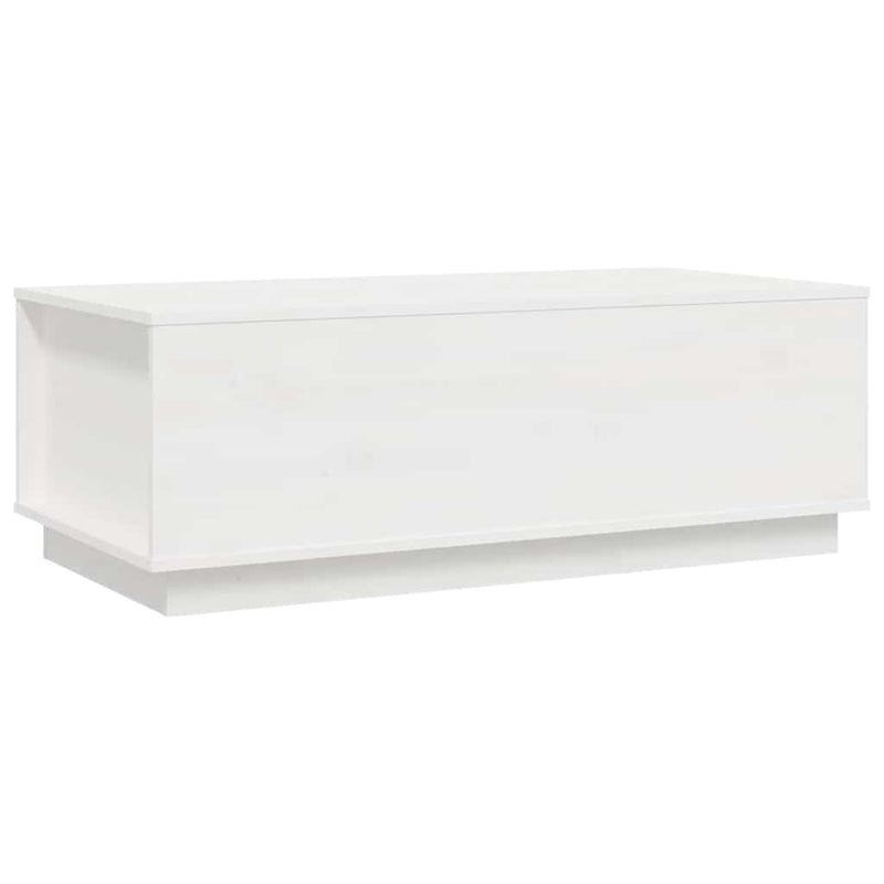 vidaXL fehér tömör fenyőfa dohányzóasztal 100x50x35 cm