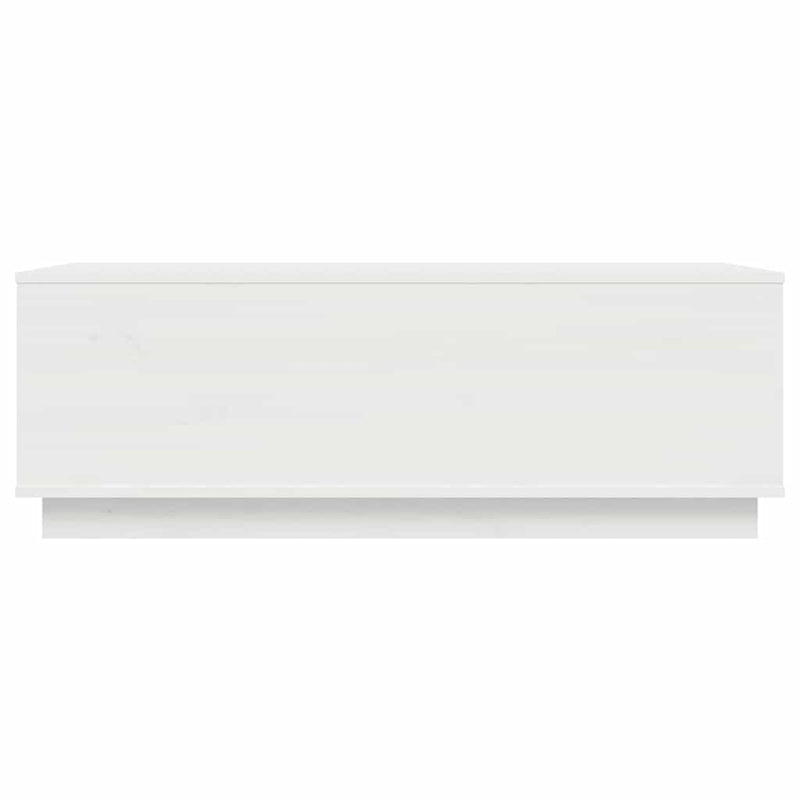 vidaXL fehér tömör fenyőfa dohányzóasztal 100x50x35 cm